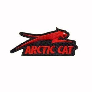 Arctic Cat Red Embroidered Iron On Sew Patch NEW Fast Ship